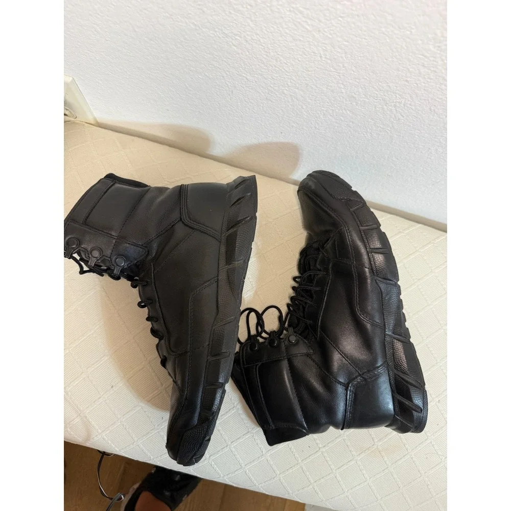 Oakley Boots Mens Black Leather Tactical Combat 7.5 Light Assault Military Style